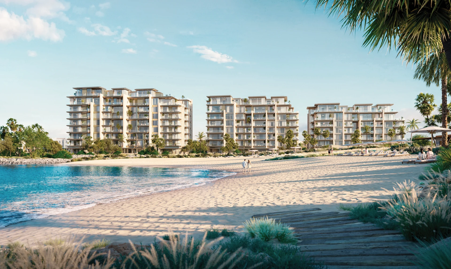 Developer rendering of the Solaya beachfront setting.