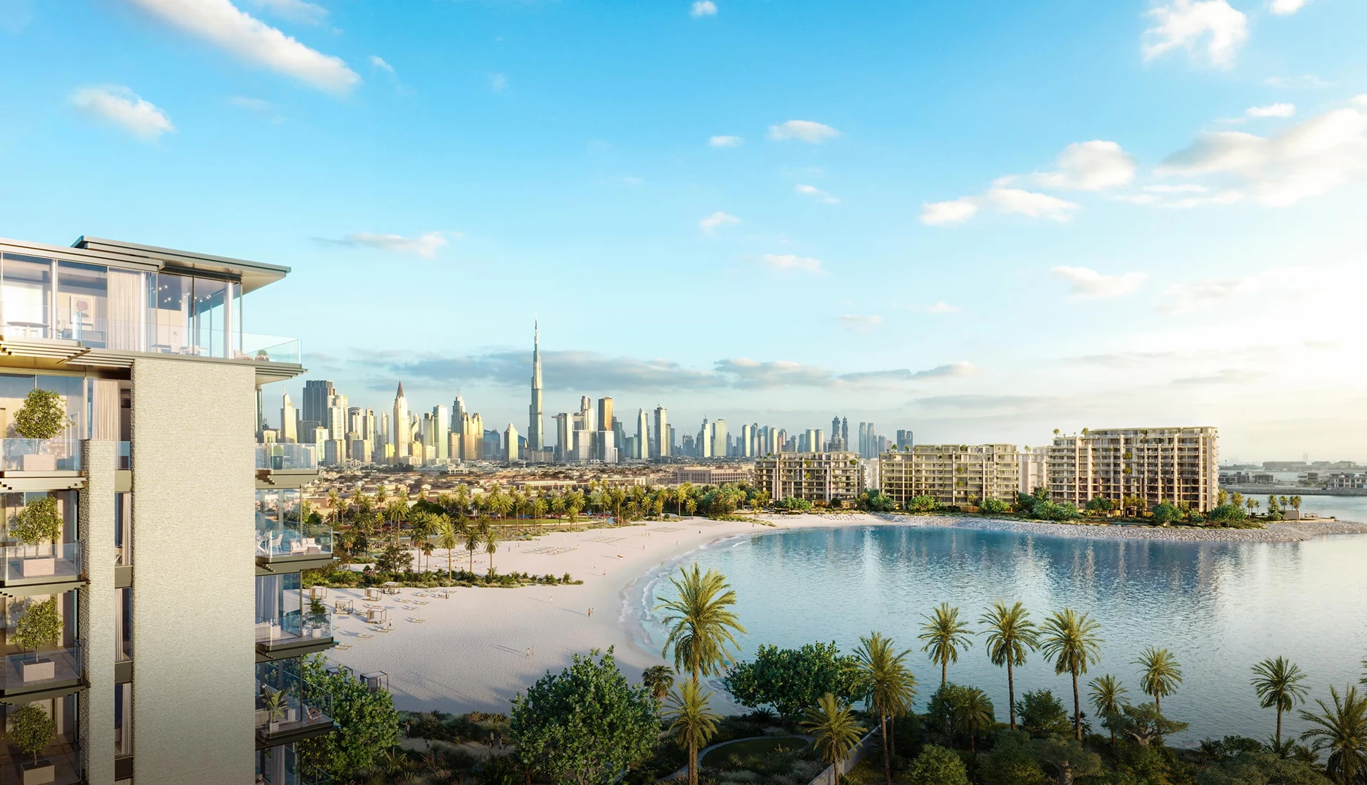Developer rendering of Solaya at Jumeirah 1. Not a photograph of one residence.